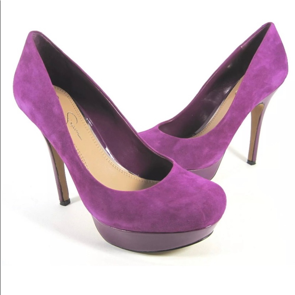 Jessica Simpson suede pumps